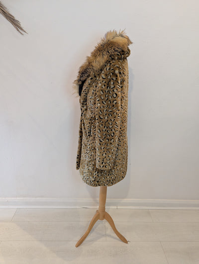 Biba Leopard faux Fur Coat 6