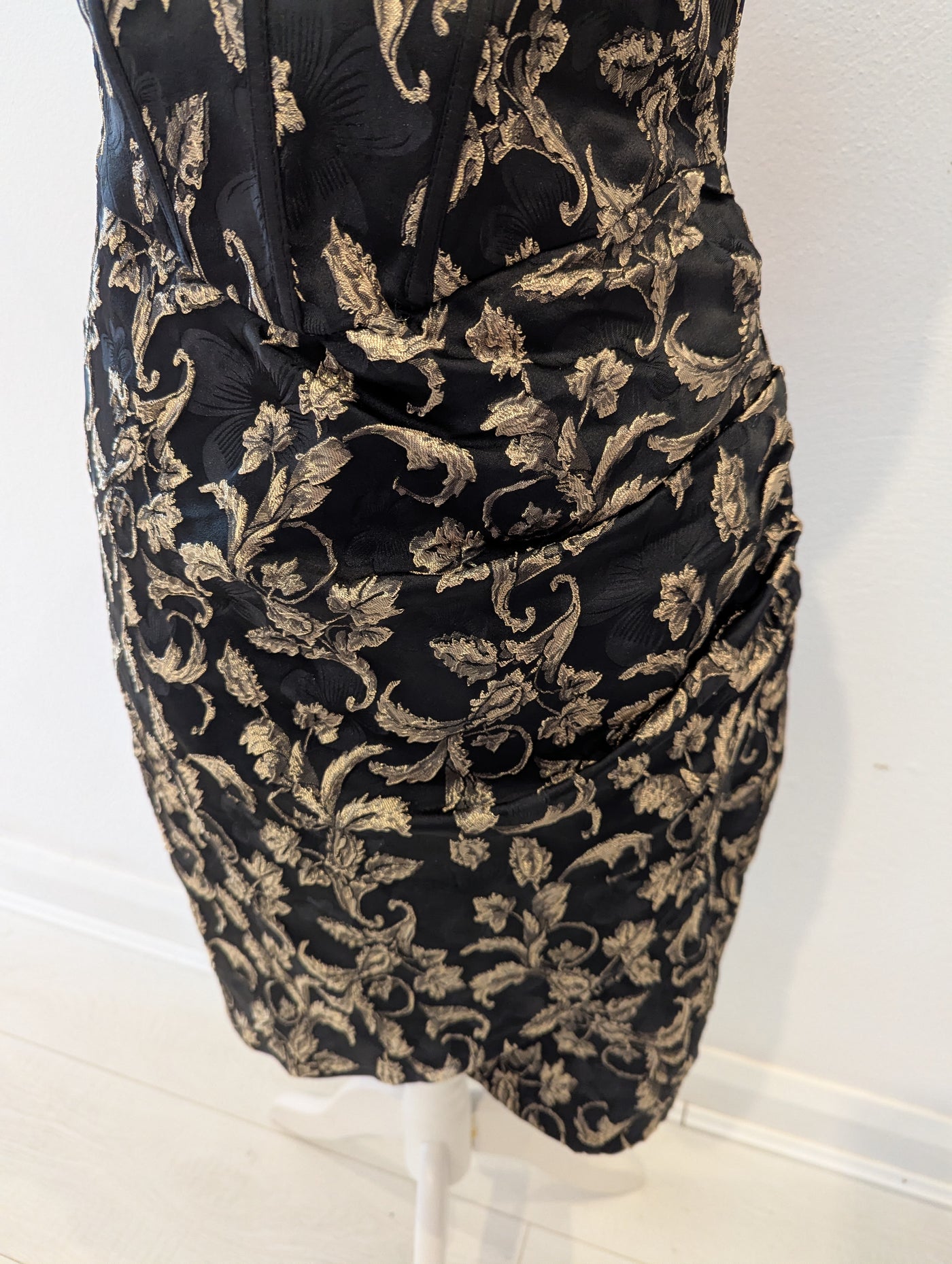 Chi Chi London Black & Gold Dress 12