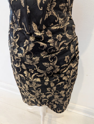 Chi Chi London Black & Gold Dress 12