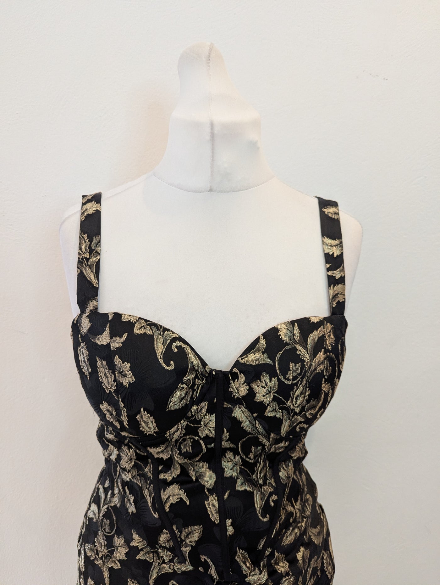 Chi Chi London Black & Gold Dress 12