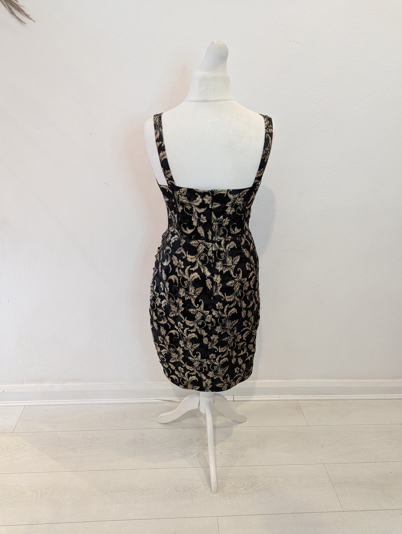 Chi Chi London Black & Gold Dress 12