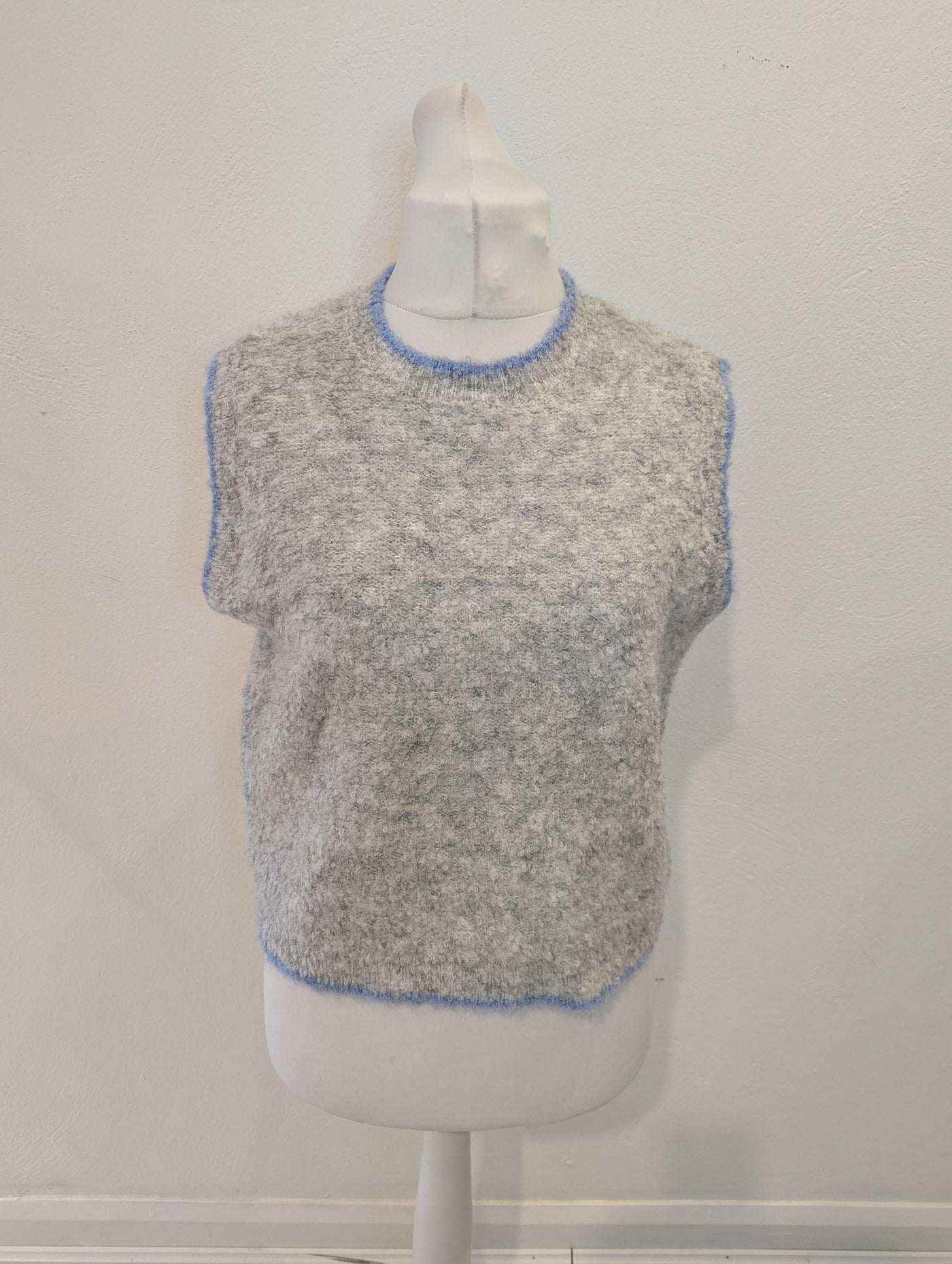 Bisous Project Grey Sweater Vest S/M NWT £40