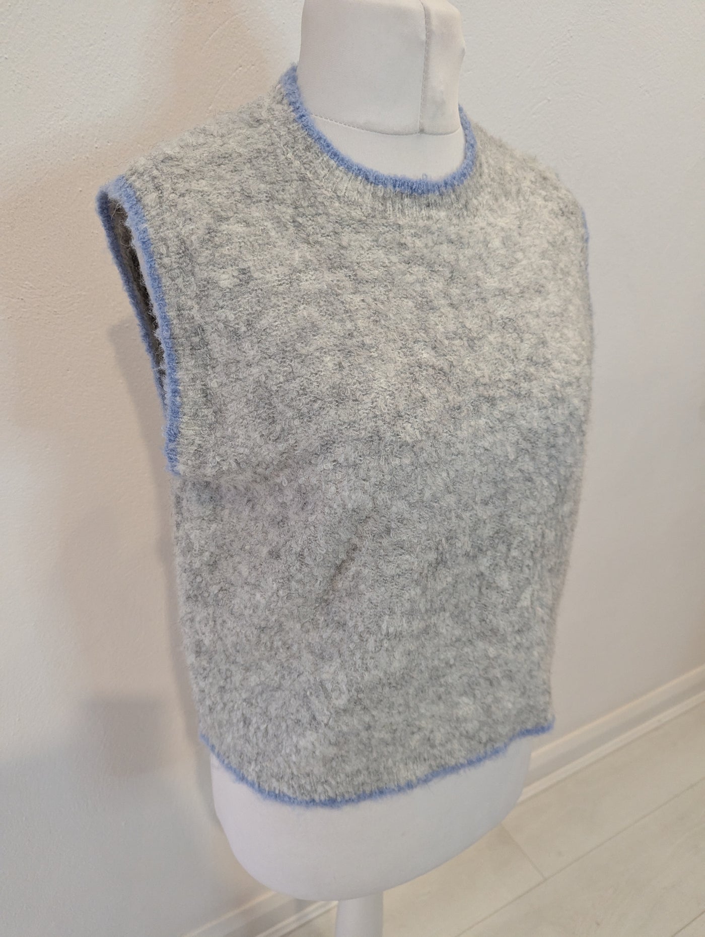 Bisous Project Grey Sweater Vest S/M NWT £40