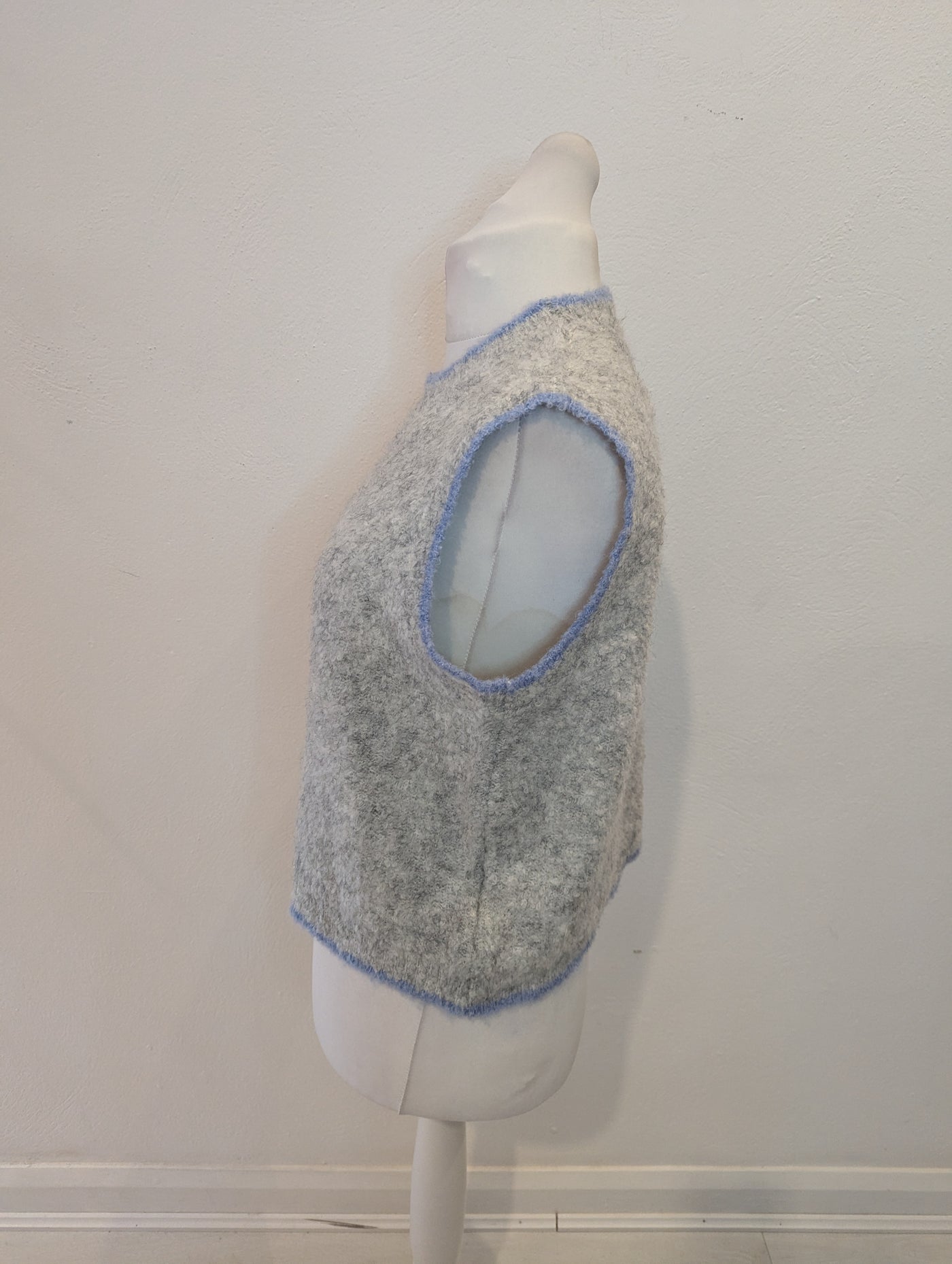 Bisous Project Grey Sweater Vest S/M NWT £40