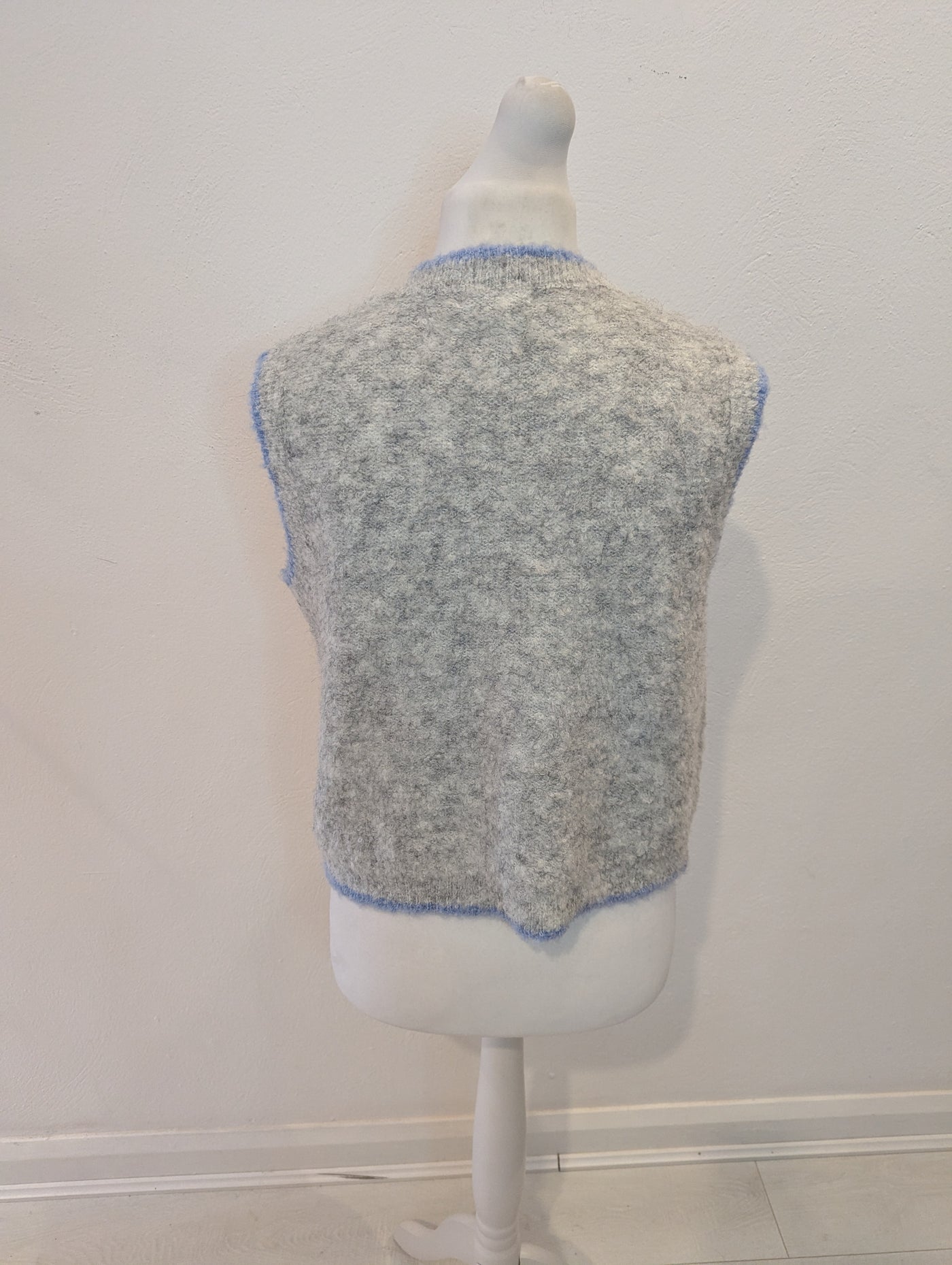 Bisous Project Grey Sweater Vest S/M NWT £40