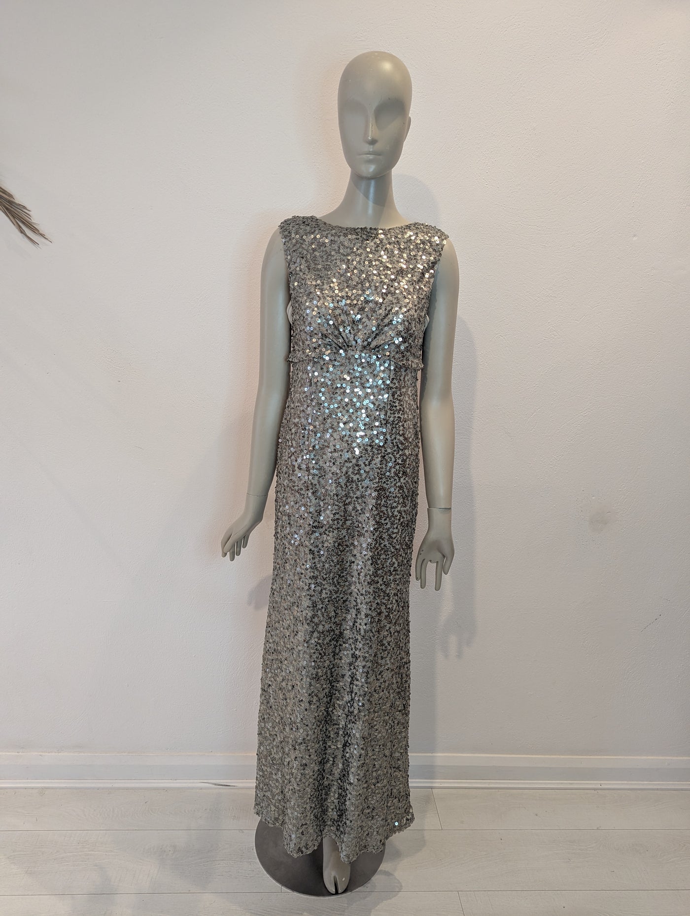 No 1 Jenny Packam Silver Sequin Dress 10