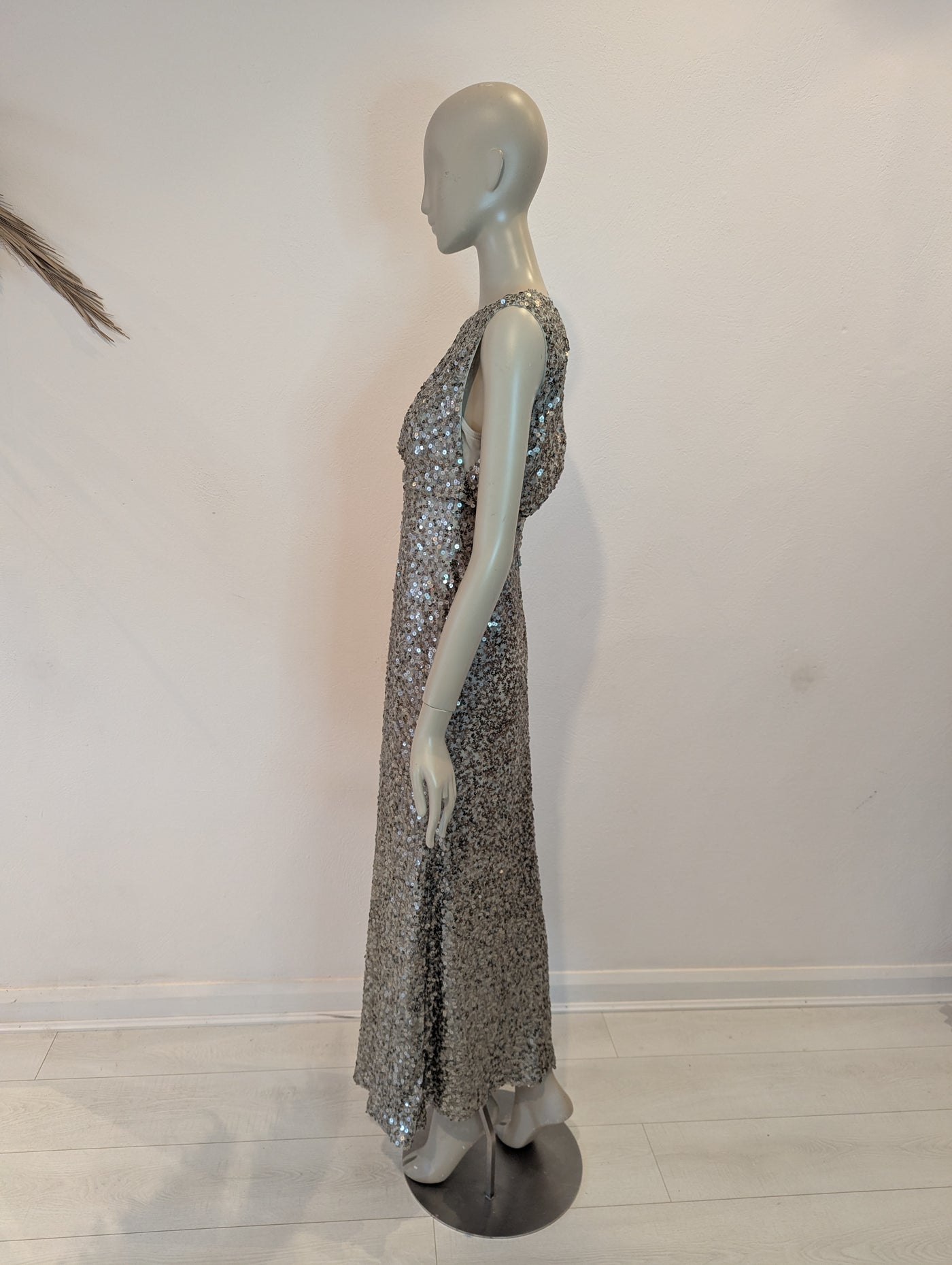 No 1 Jenny Packam Silver Sequin Dress 10
