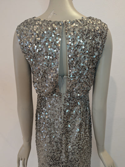 No 1 Jenny Packam Silver Sequin Dress 10
