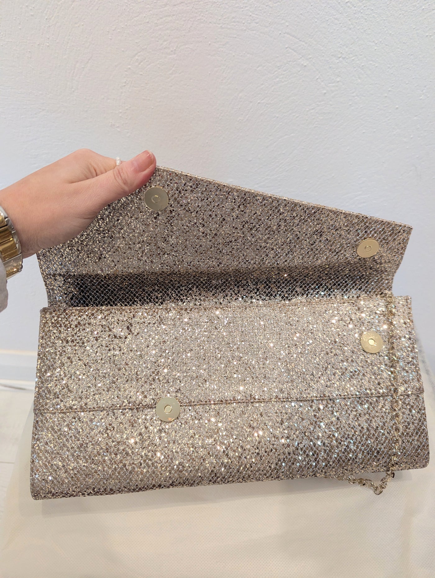Marian Gold clutch