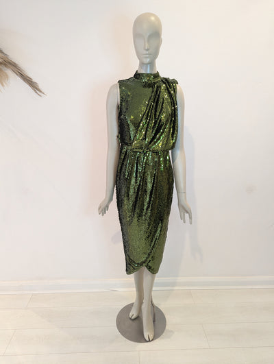 ASOS Green Sequin Dress 6 NWT