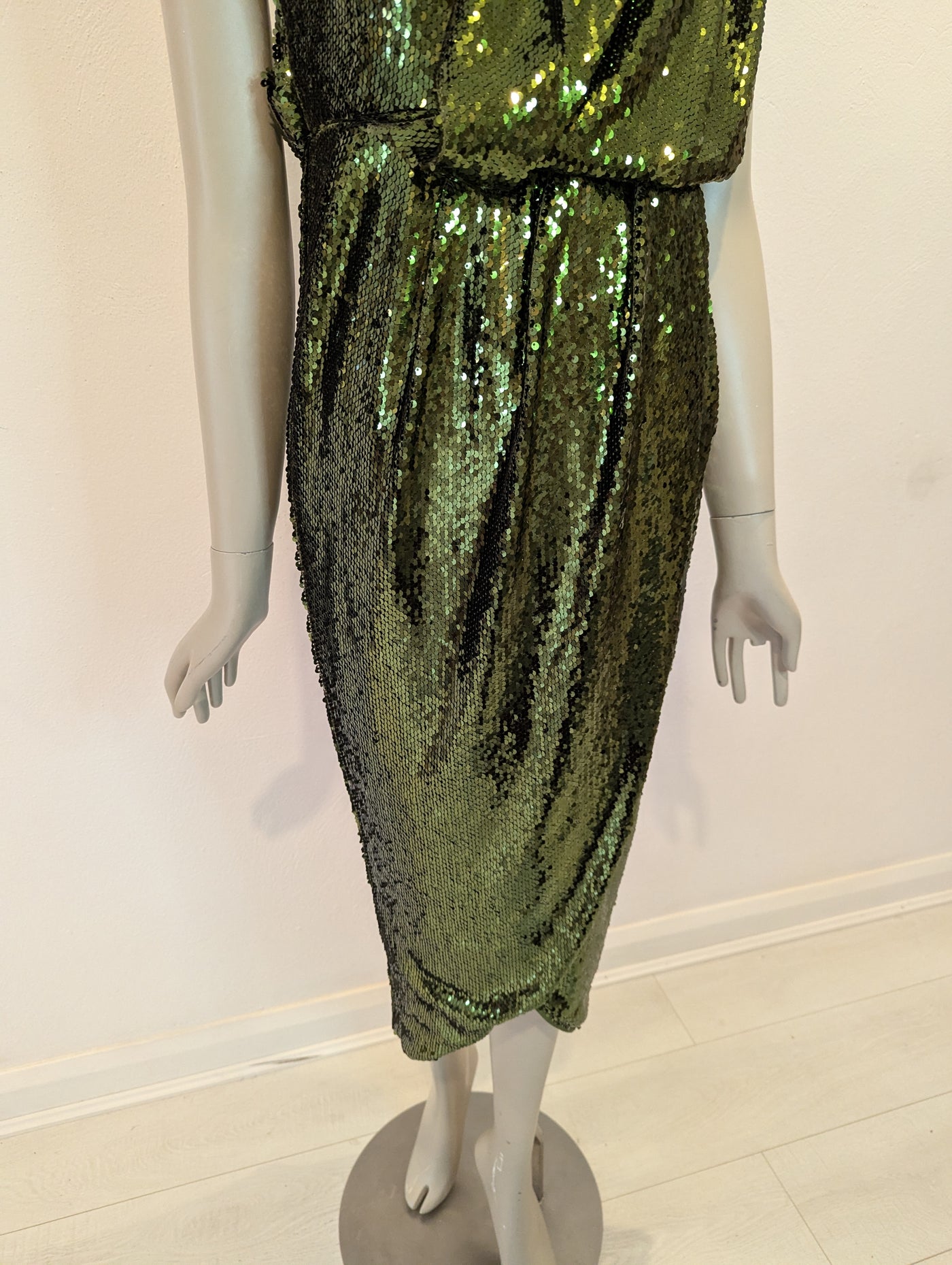 ASOS Green Sequin Dress 6 NWT