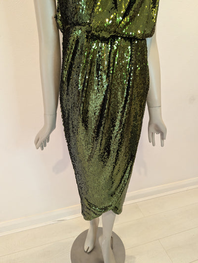 ASOS Green Sequin Dress 6 NWT