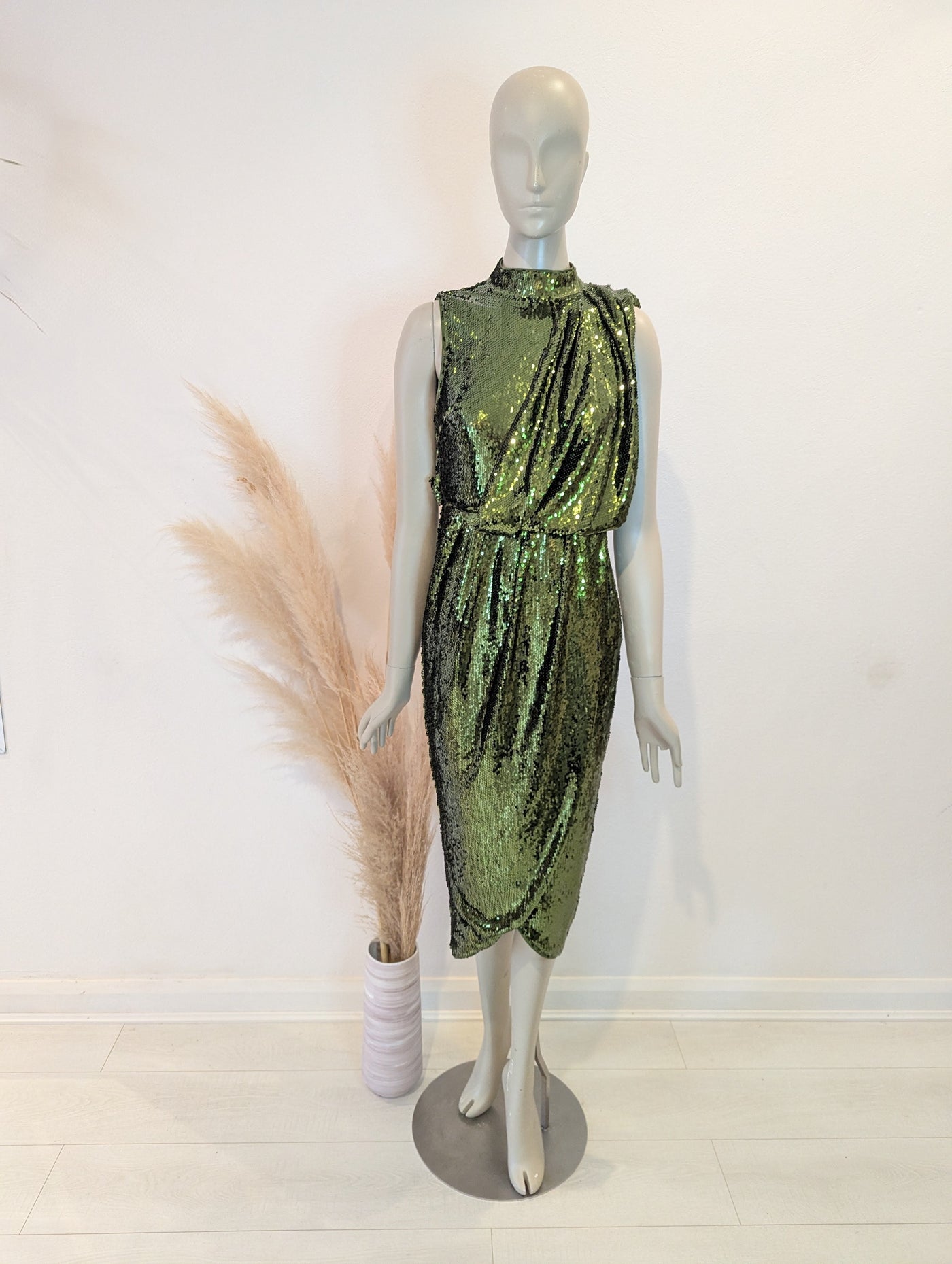 ASOS Green Sequin Dress 6 NWT