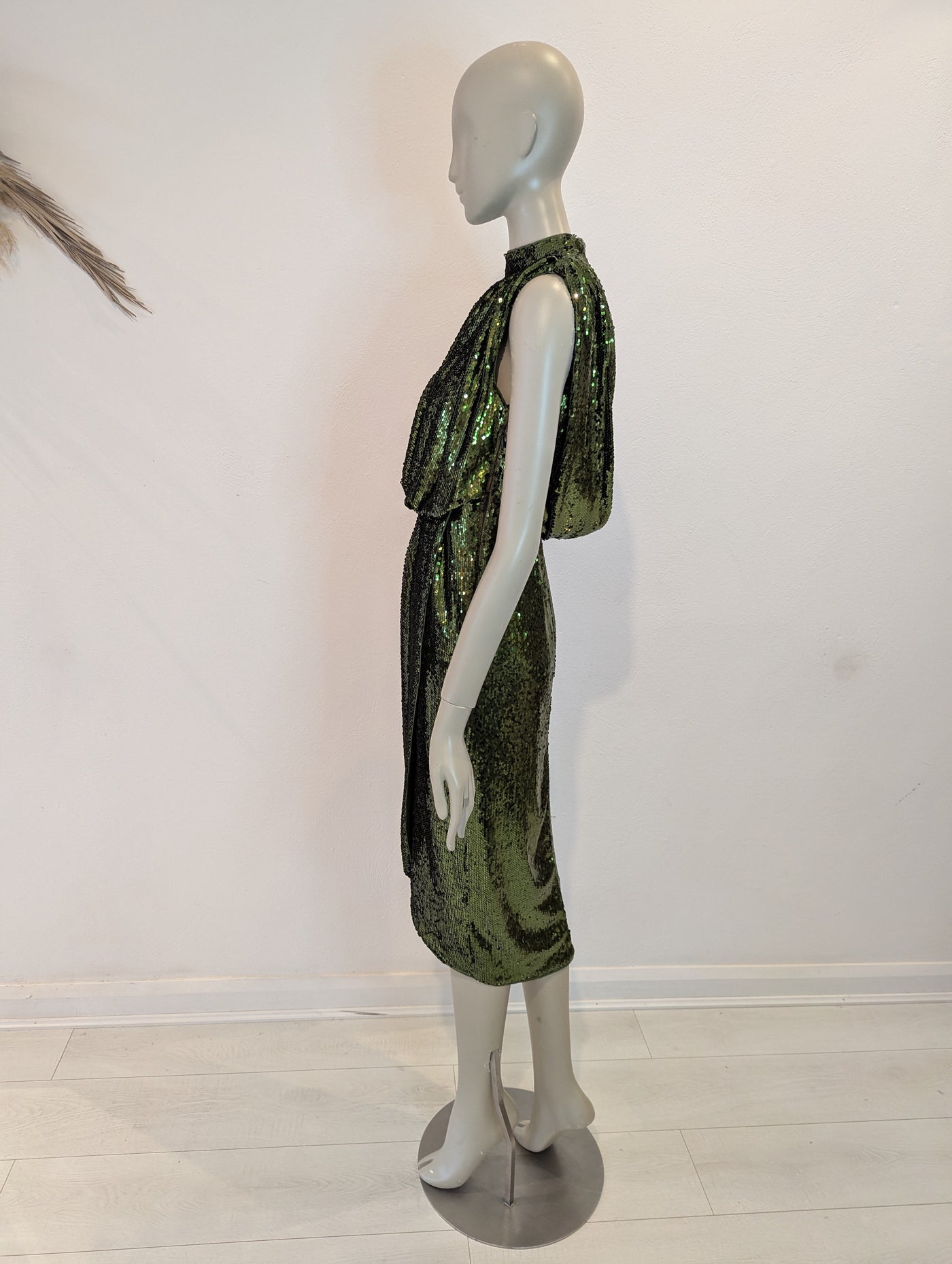 ASOS Green Sequin Dress 6 NWT