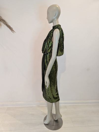ASOS Green Sequin Dress 6 NWT
