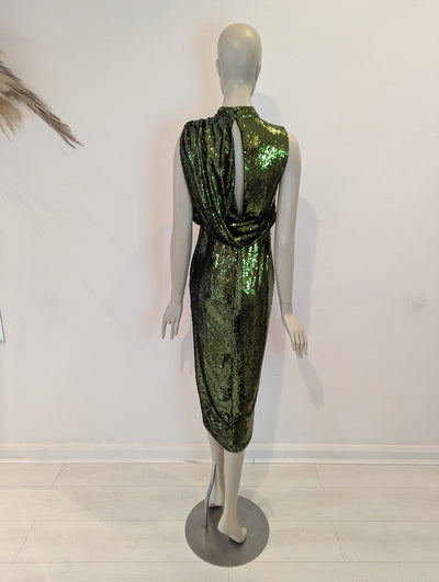 ASOS Green Sequin Dress 6 NWT