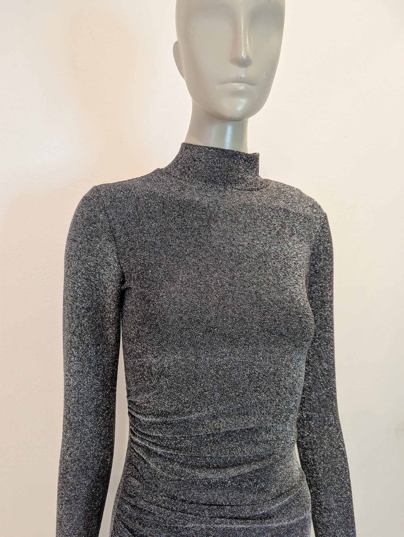 Forever Unique Silver Mesh Sparkle Dress 6