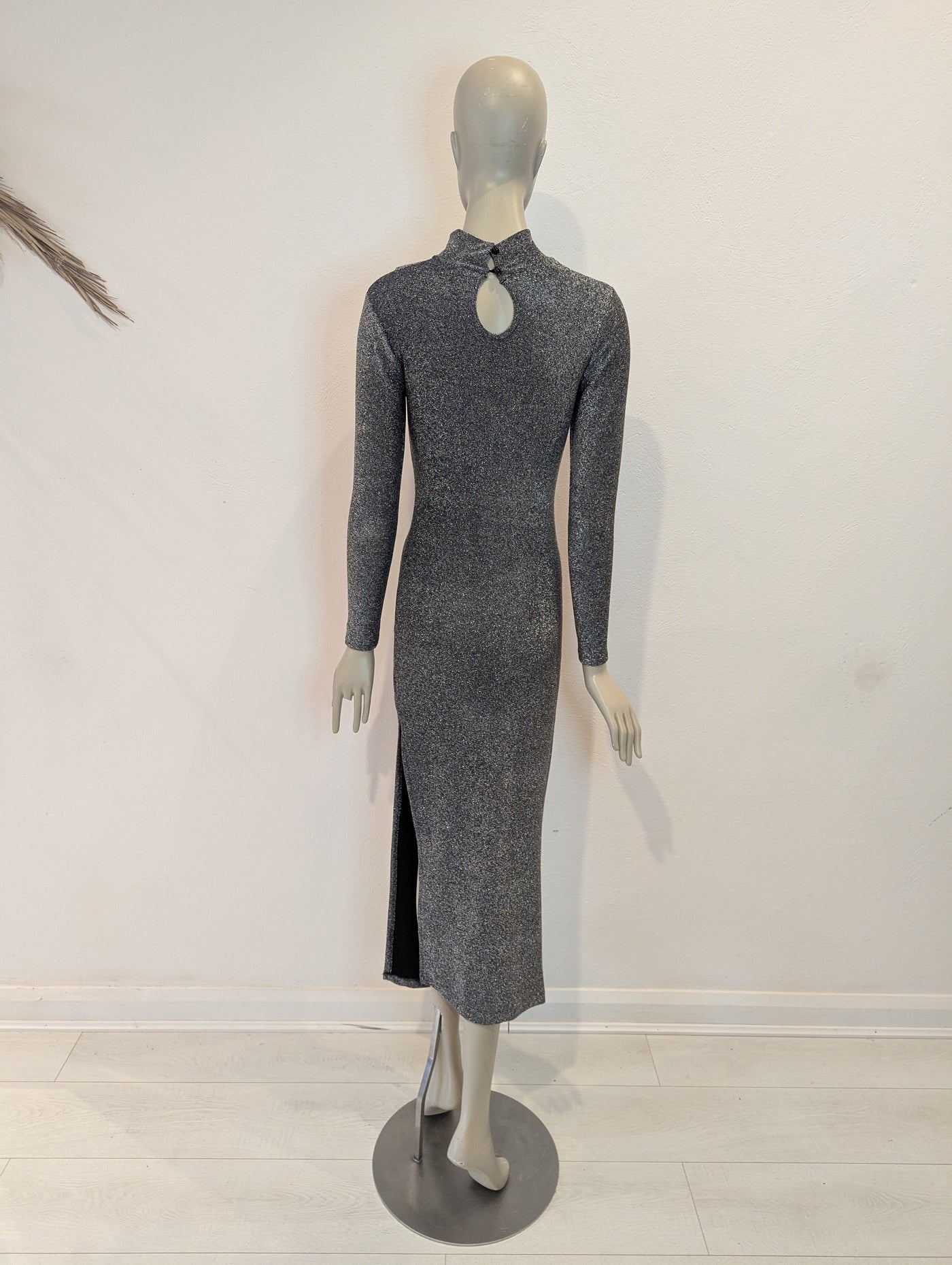 Forever Unique Silver Mesh Sparkle Dress 6