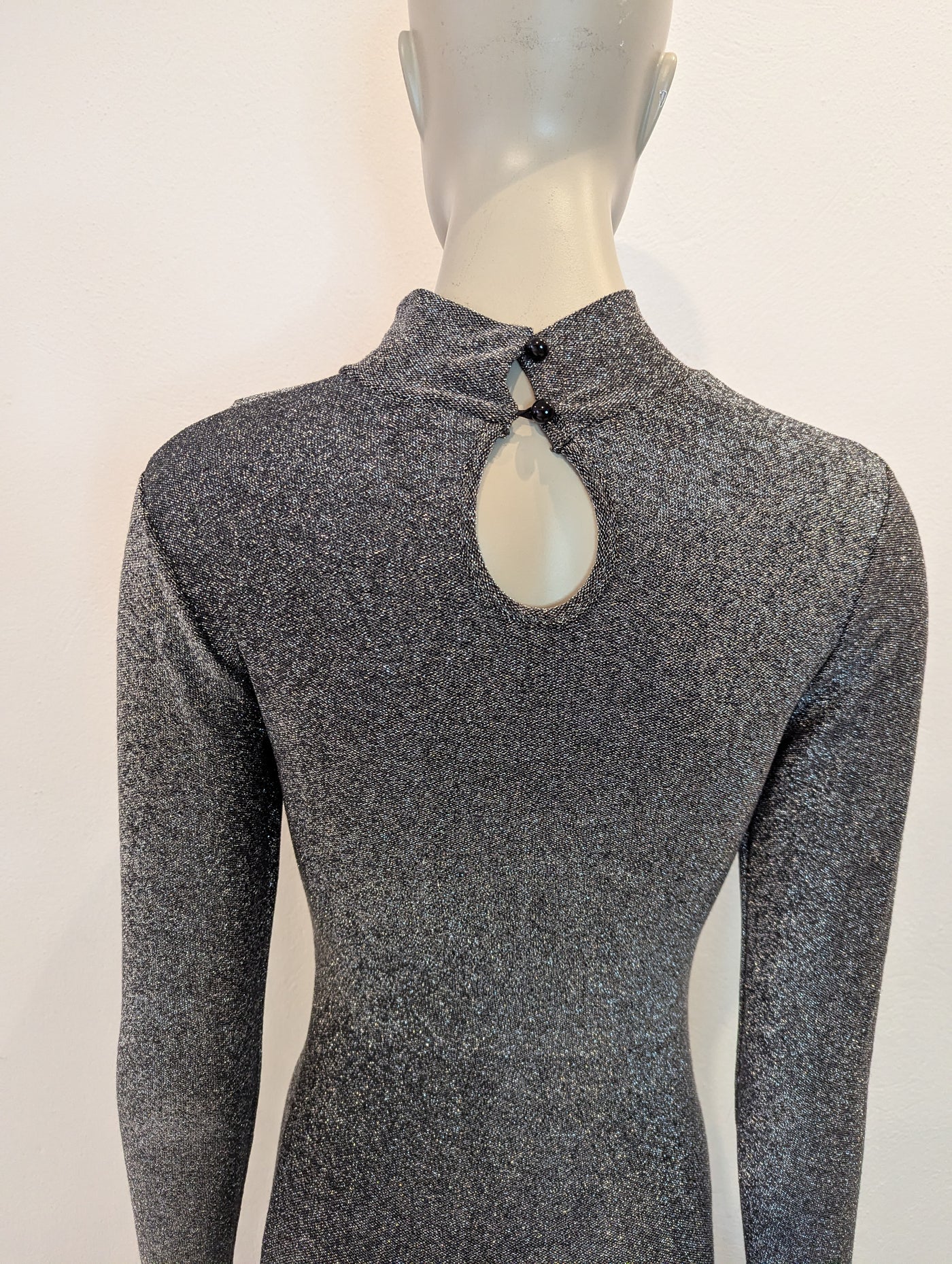 Forever Unique Silver Mesh Sparkle Dress 6