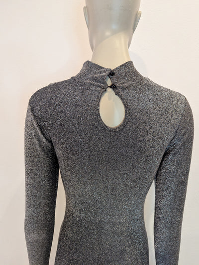 Forever Unique Silver Mesh Sparkle Dress 6