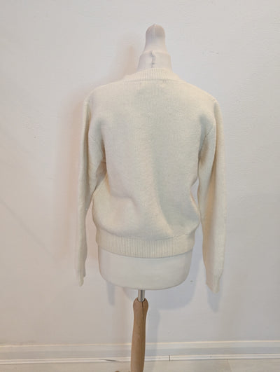 Elenza Cream Pocket Cardigan S/M NWT £65