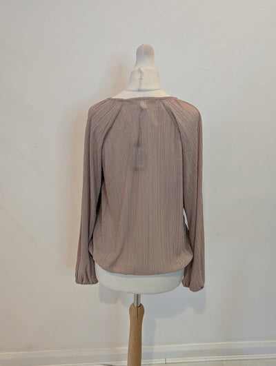 River Island Gold Blouse 10 NWT
