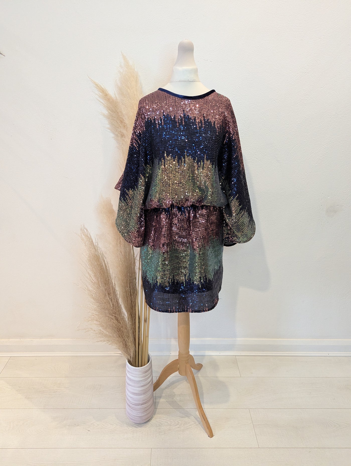 Flounce London Batwing Sequin Dress 6