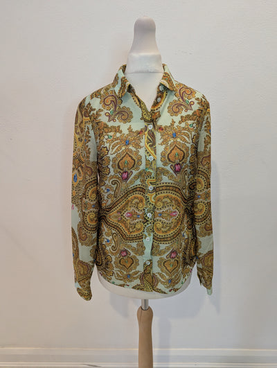TED Baker Paisley Blouse 0