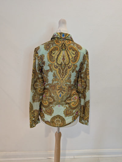 TED Baker Paisley Blouse 0