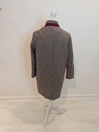 Zara Dogtooth Coat M