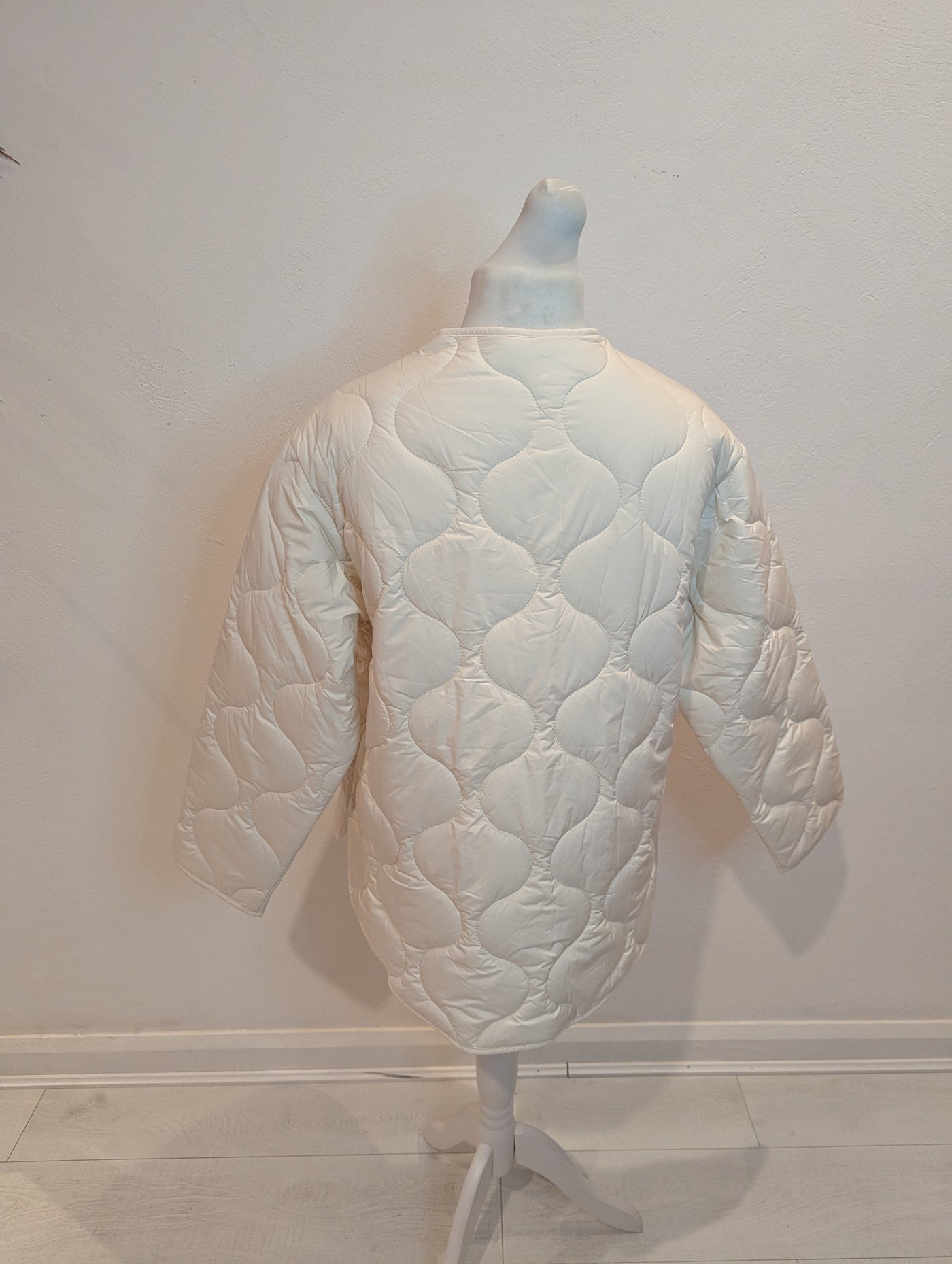 MNG Cream Quilted Jacket NWT M