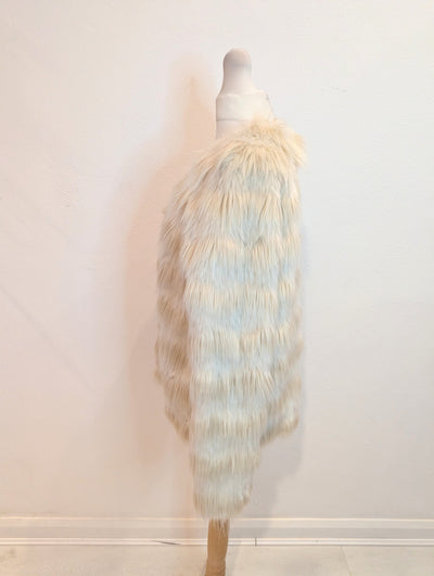 Indigo Cream Faux Fur Jacket RRP £85