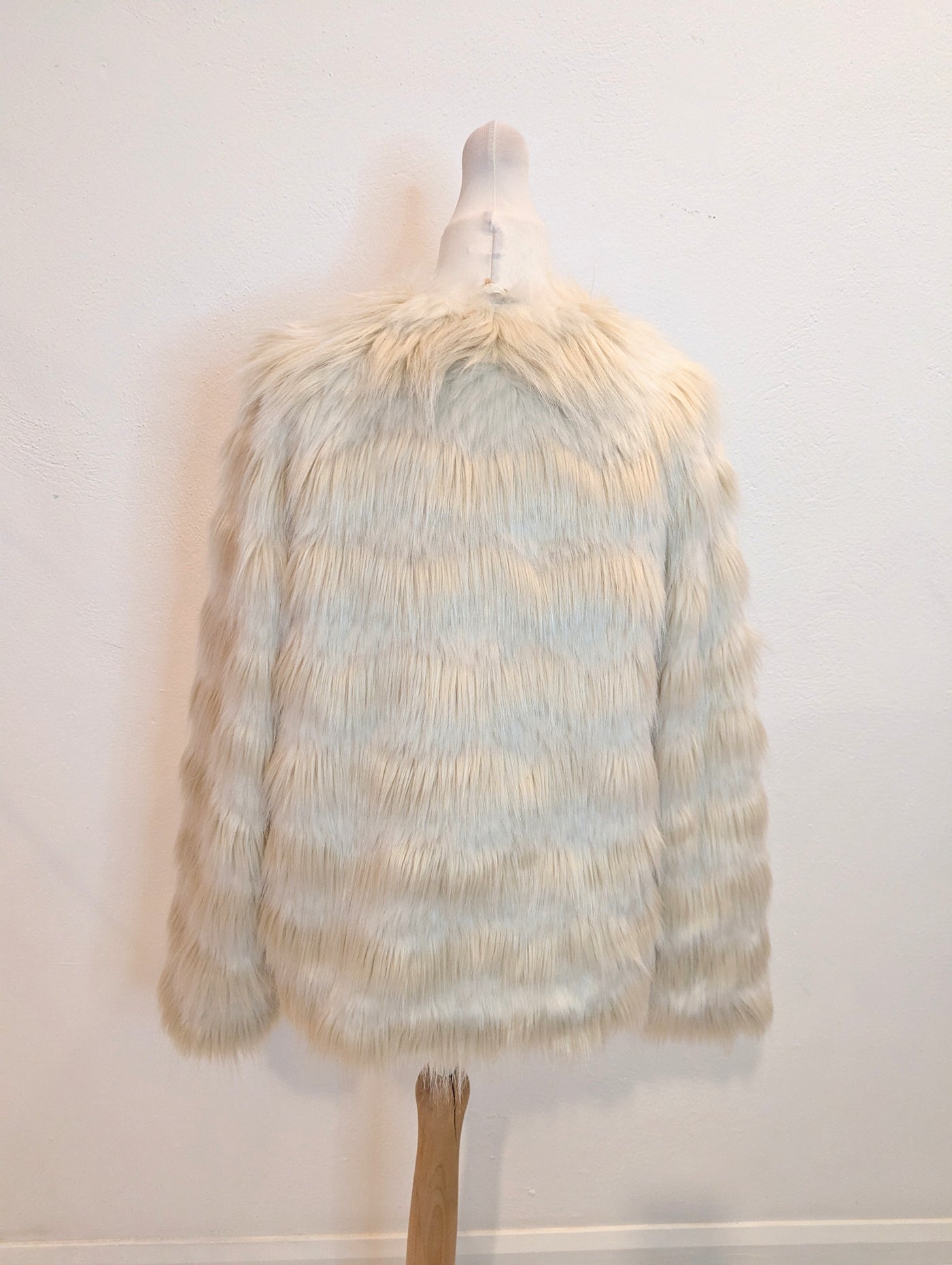 Indigo Cream Faux Fur Jacket RRP £85