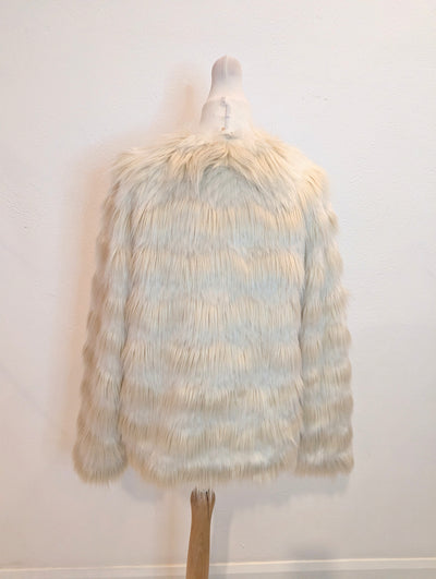 Indigo Cream Faux Fur Jacket RRP £85