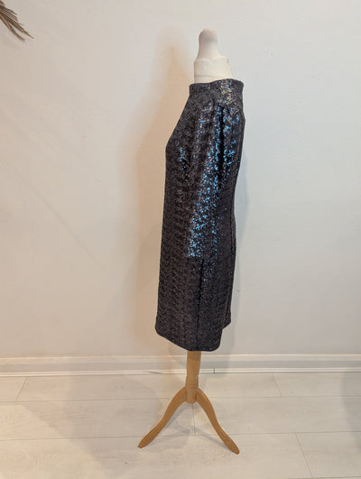Boden Gunmetal Sequin Dress NWT 10R