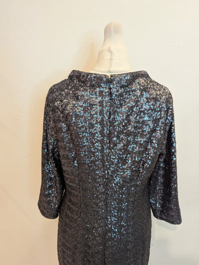 Boden Gunmetal Sequin Dress NWT 10R