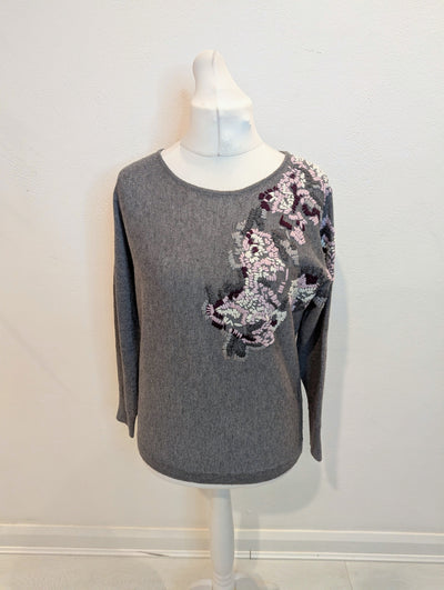 Massimo Dutti Grey/Lilac Jumper M
