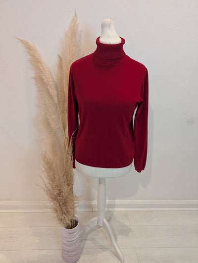 Andam Red Polo Neck Jumper 16 NWT