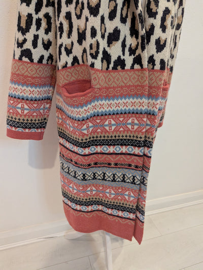 Pink & Leopard Mix Coatigan