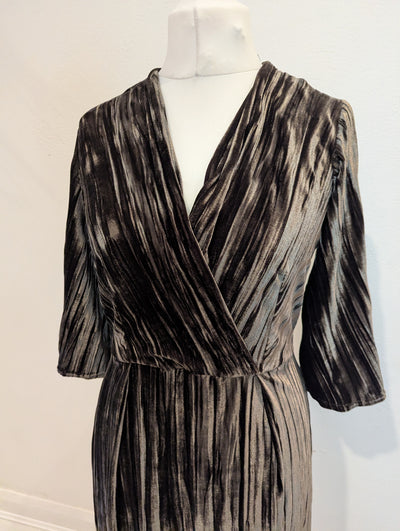 Closet Grey Velvet Dress 12