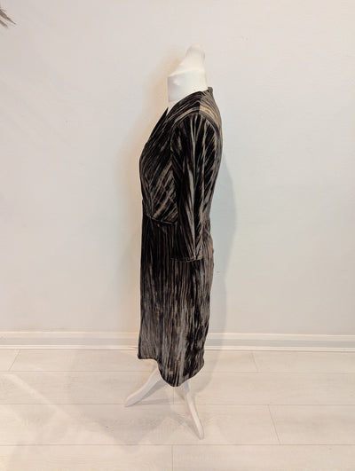 Closet Grey Velvet Dress 12