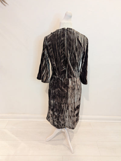 Closet Grey Velvet Dress 12