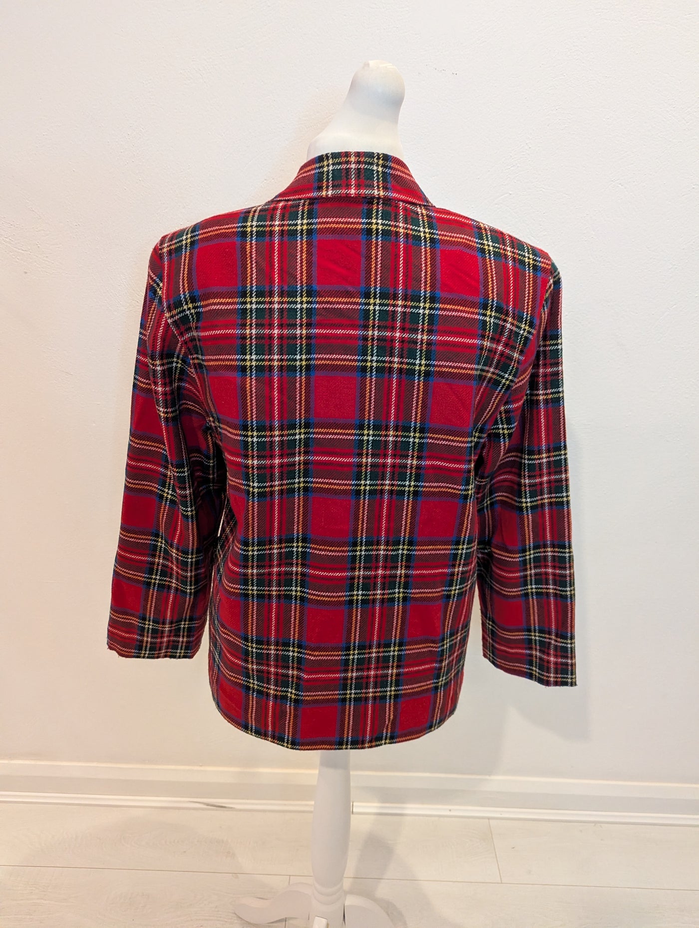 No Label Red Tartan Blazer M/L