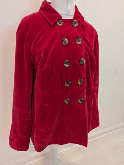 Boden Red Velvet Jacket 16/18