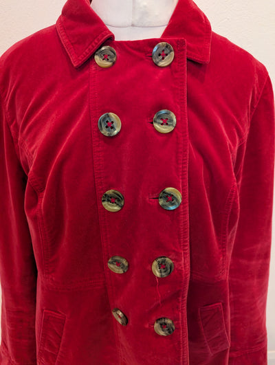 Boden Red Velvet Jacket 16/18