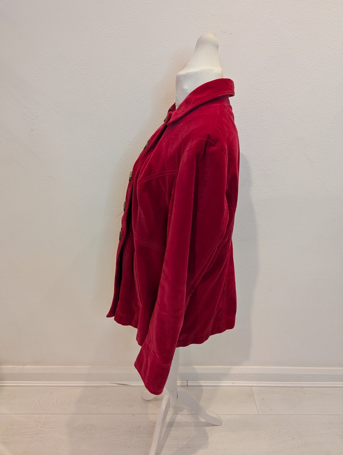 Boden Red Velvet Jacket 16/18