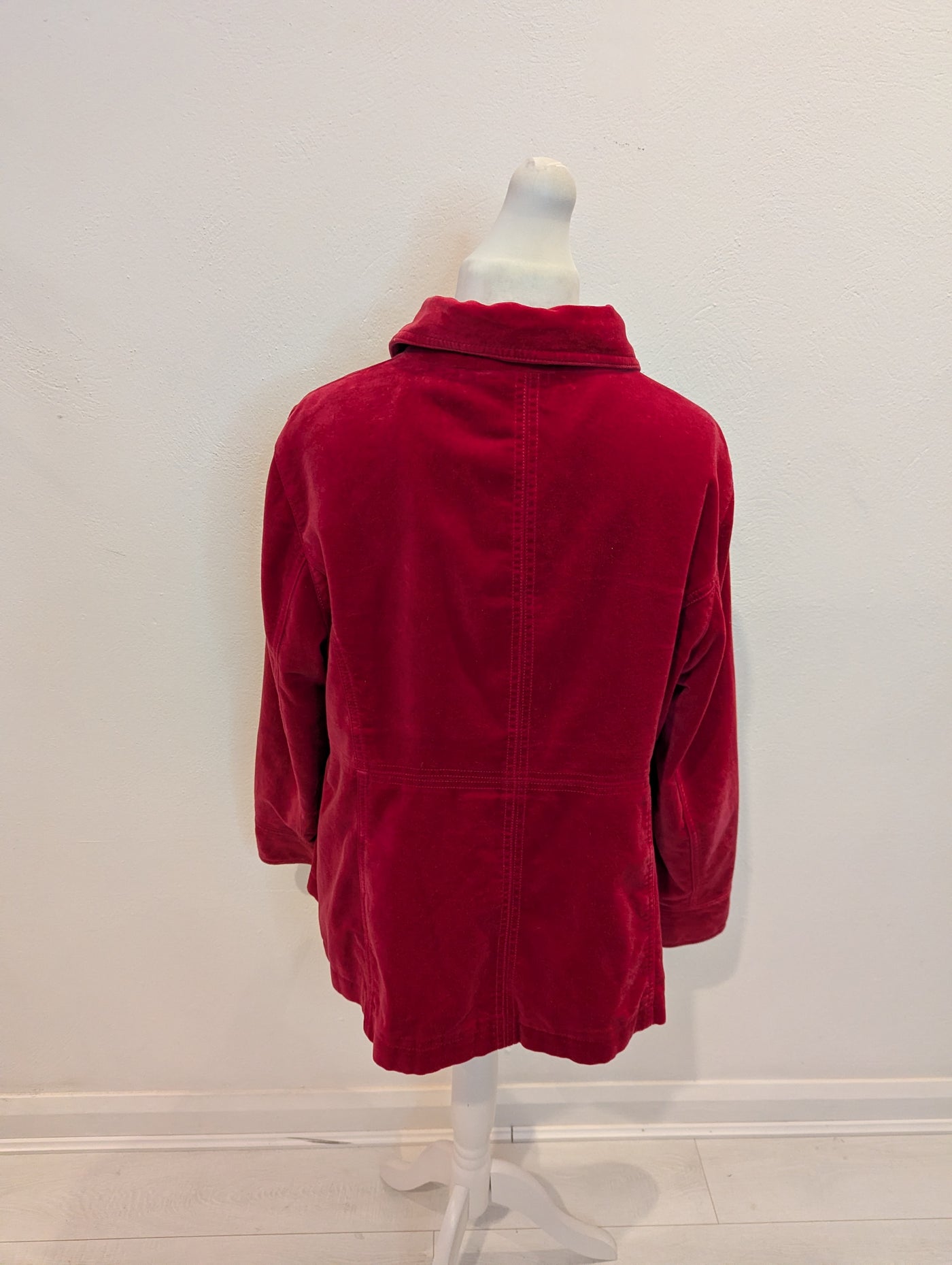 Boden Red Velvet Jacket 16/18