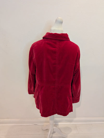 Boden Red Velvet Jacket 16/18