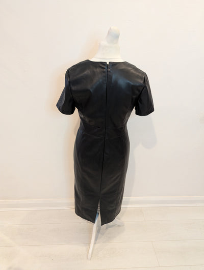 V By Very Black Pleather Dress 12/14