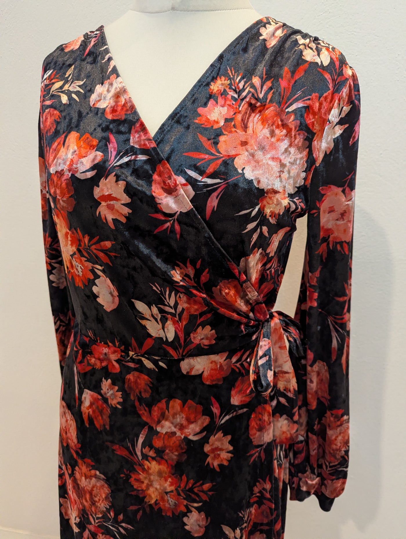 Very Floral Velvet Dress 12